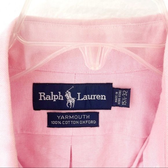 Ralph Lauren pink button down dress shirt casual - Picture 6 of 7